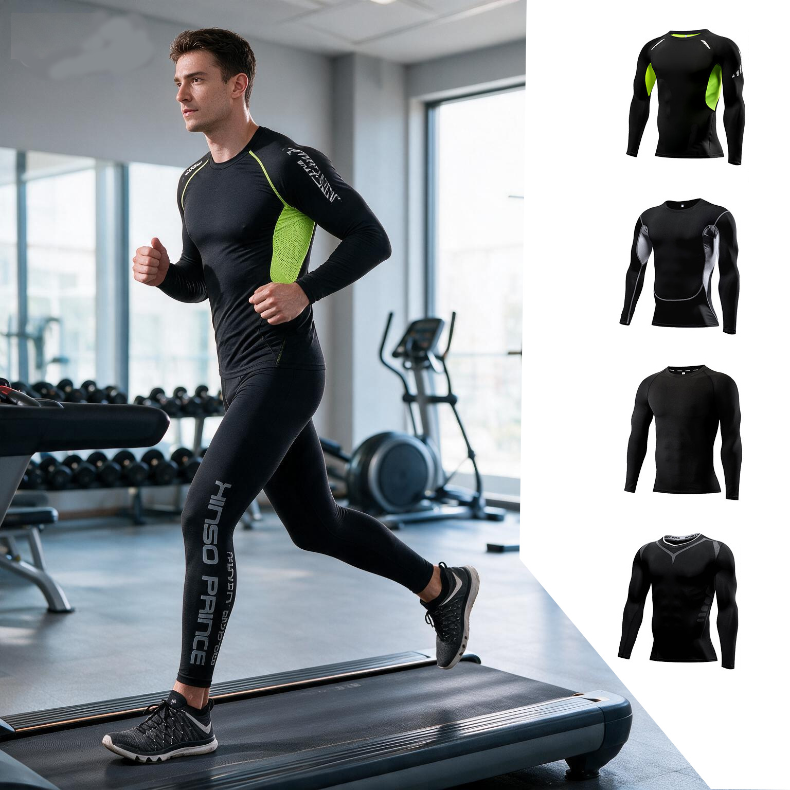 Home Gym Full Body - Мужской компрессионный спортивный костюм 2026, эластичные