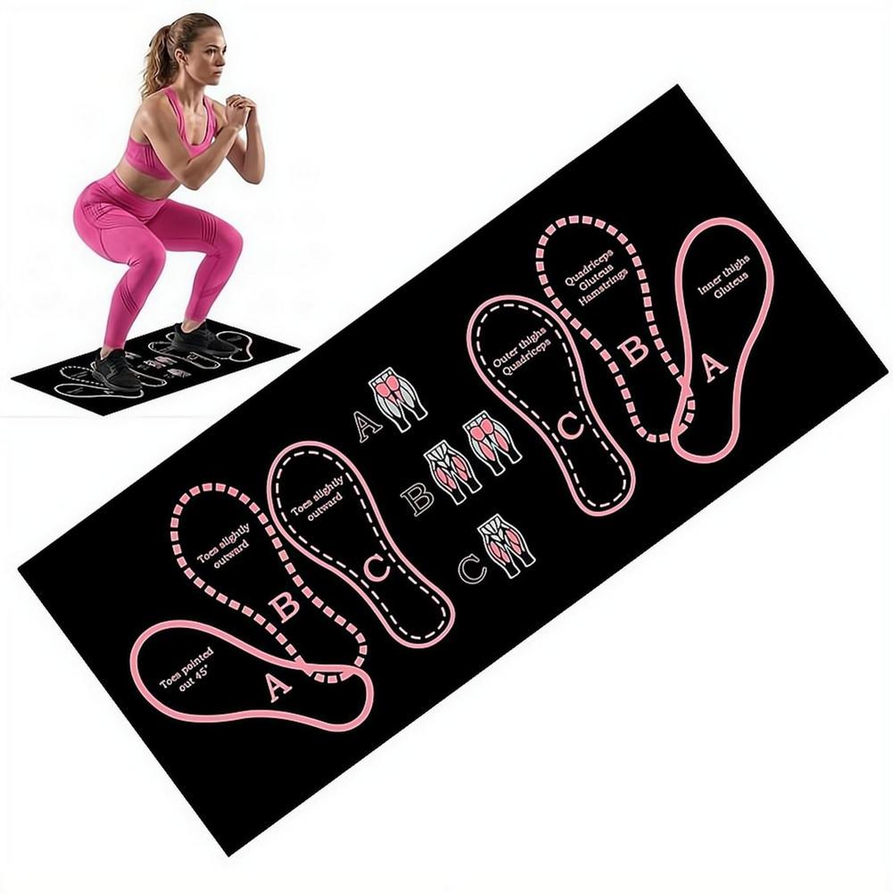 Home Zone Gym - Коврик для тренировок приседаний, нескользящий, с