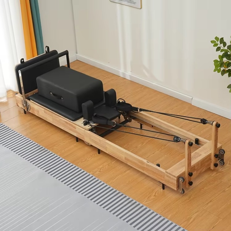 Home Gym Yoga Studio - Деревянный складной пилатес-реформер для домашнего спортзала,