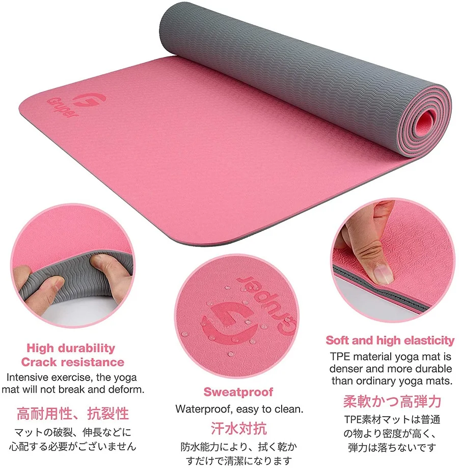 Коврик для йоги RUISIDA TPE 18 – обзор и цена Home Gym Yoga Studio